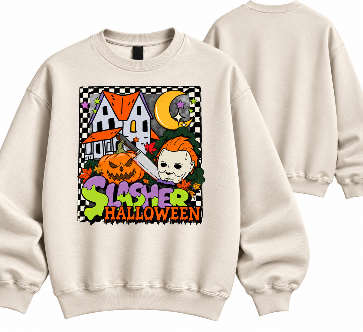 Slasher Halloween Graphic Crewneck