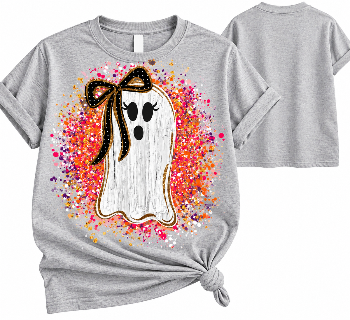Spooky Sweet Bow Ghost Graphic Tee