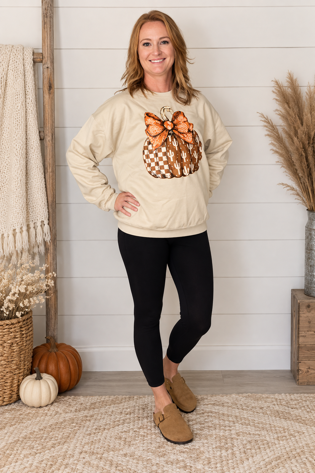 Harvest Pumpkin Crew Neck